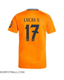 Billige Fotballdrakt Real Madrid Lucas Vazquez #17 Replika Bortedrakt 2024-25 Kortermet